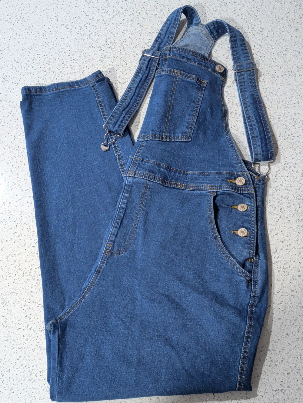 Classic Blue Denim Overalls for Women